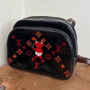 Louis Vuitton custom painted Vernis Murray backpack
